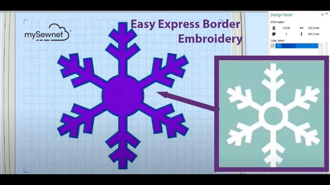 How to Use the Create Border Wizard using mySewnet™ Embroidery