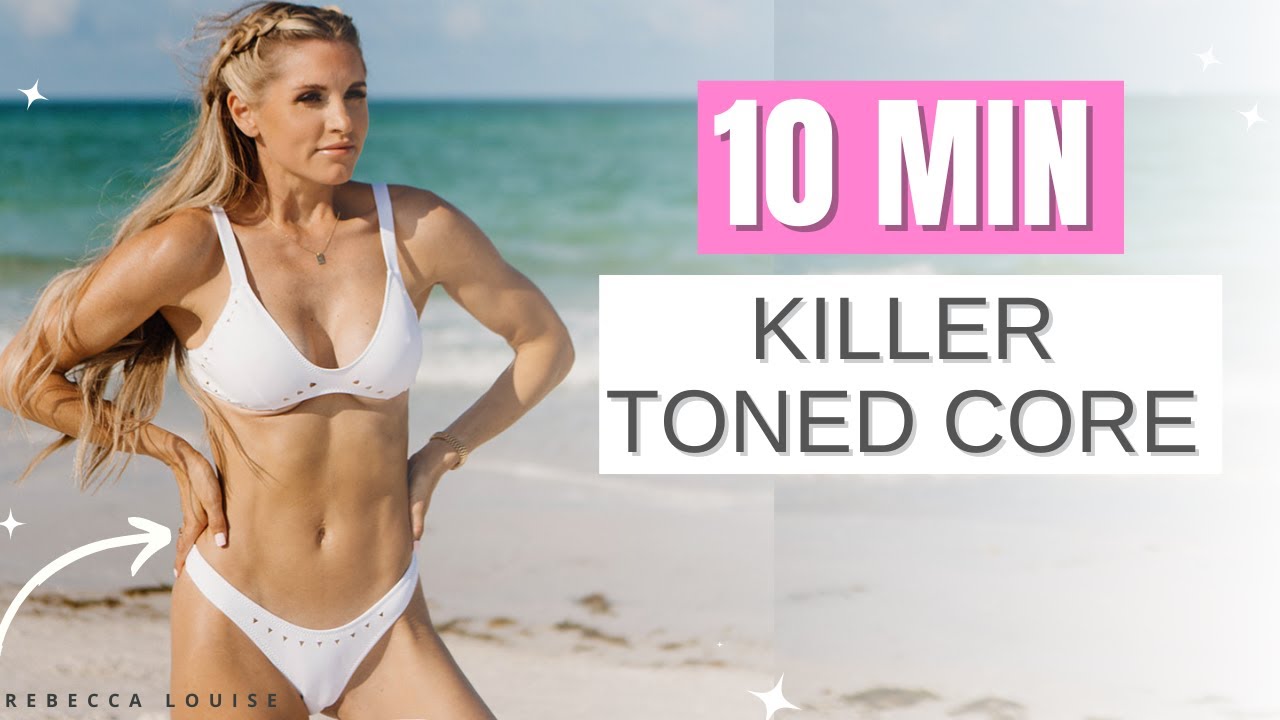 10-минутный убойный курс для тонуса мышц кора 🔥 Тренируем пресс дома (без оборудования) | Ребекка...