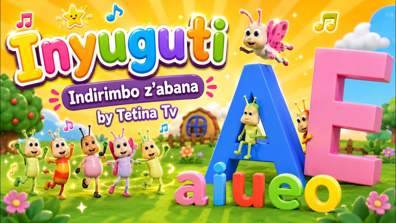 INYUGUTI (A,I,U,E,O) Kinyarwanda Alphabet song (vowels)