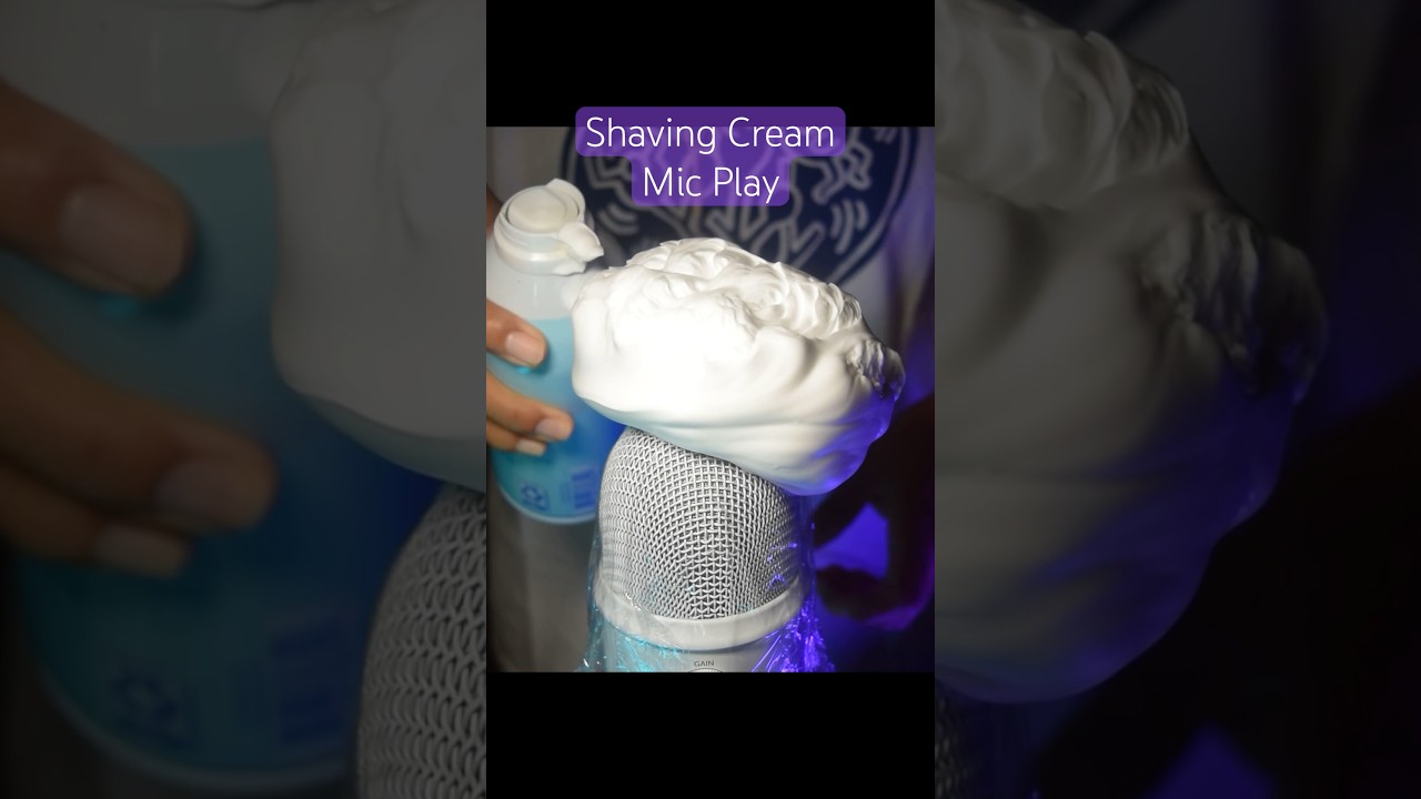 ASMR ✨Shaving Cream Mic Play: Tingle-Inducing Triggers ✨ #asmr #relax #sleep