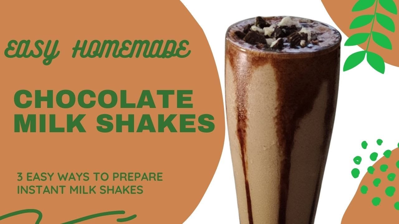 3 Easy Homemade Chocolate Milkshake Recipe | 3 Way Milkshakes | Chocolate Milkshake | Oreo Milkshake