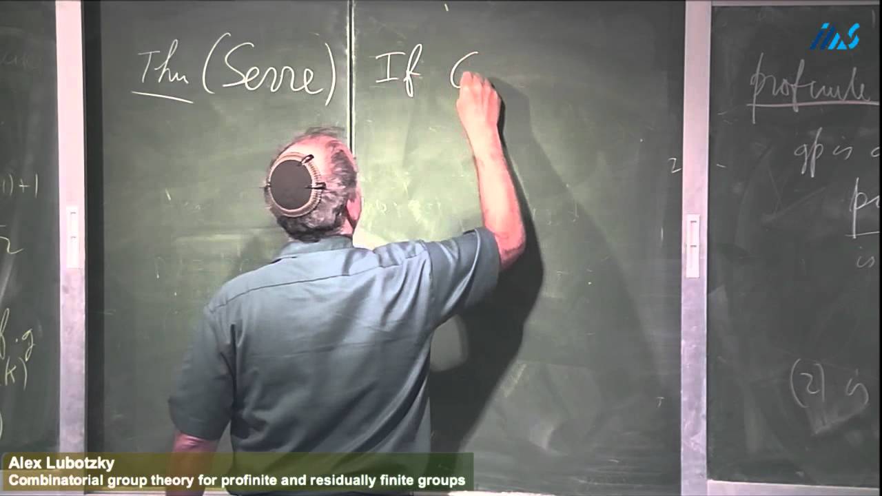 Alexander Lubotzky -Combinatorial group theory for profinite and residually finite groups