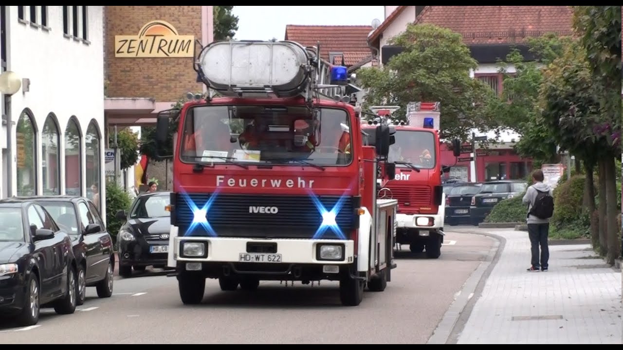 Zimmerbrand in Grundschule [Hauptübung Feuerwehr Hemsbach 2014]