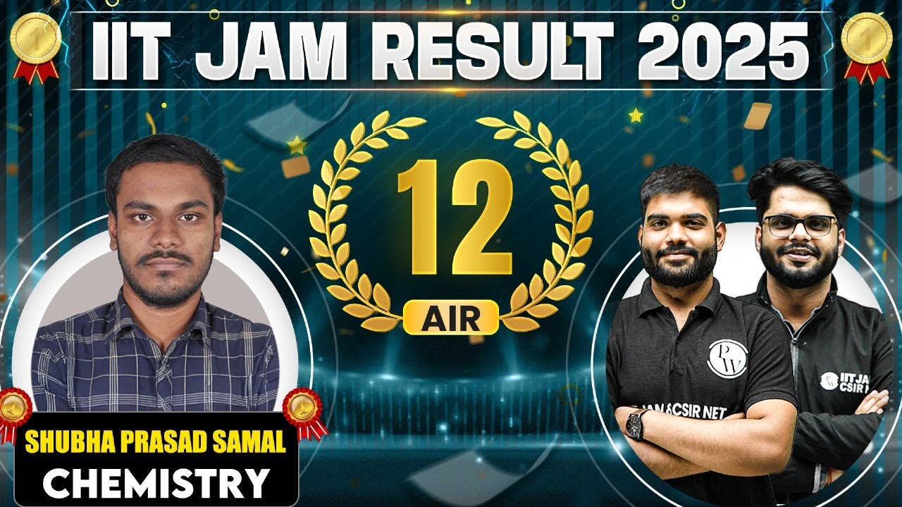 Meet IIT JAM Chemistry 2025 - AIR 12 Shubha Prasad Samal 🏆 || IIT JAM Result 2025 Topper&nbsp;Interview
