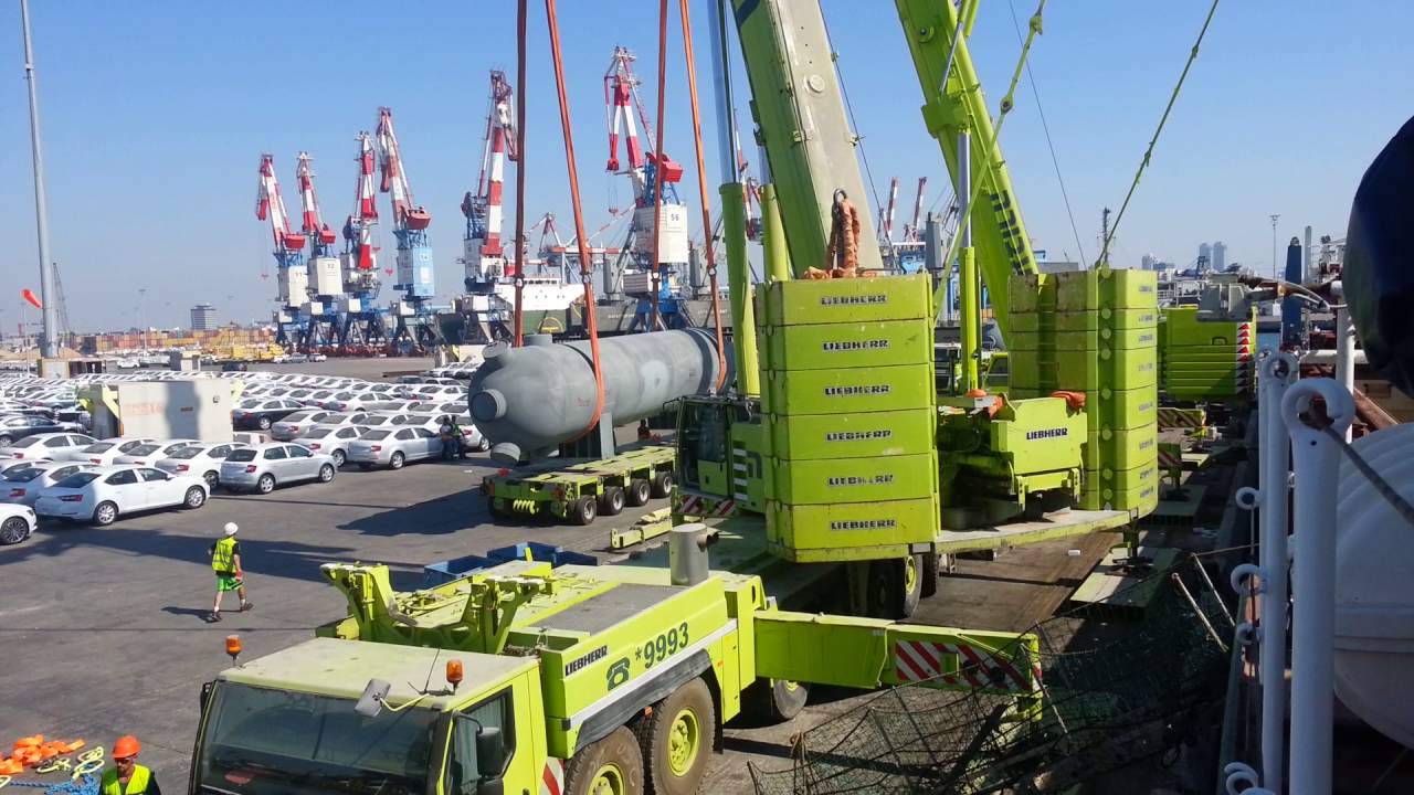 TAAVURA, Ashdod Port, Heavy Vessels Unload  60t, 120t,150t