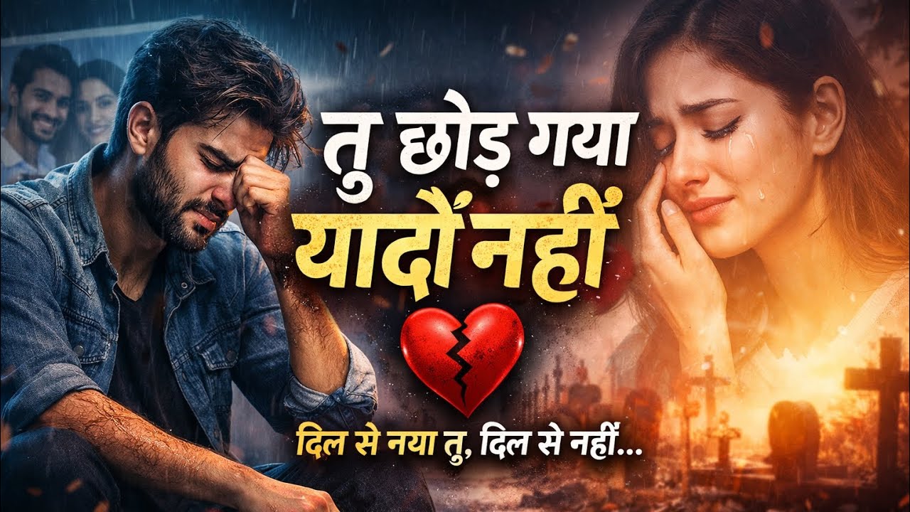 दिल को रुला देने वाला गाना 💔 | Tu Chhod Gaya Yaadein Nahi |#Very Sad Hindi Song#