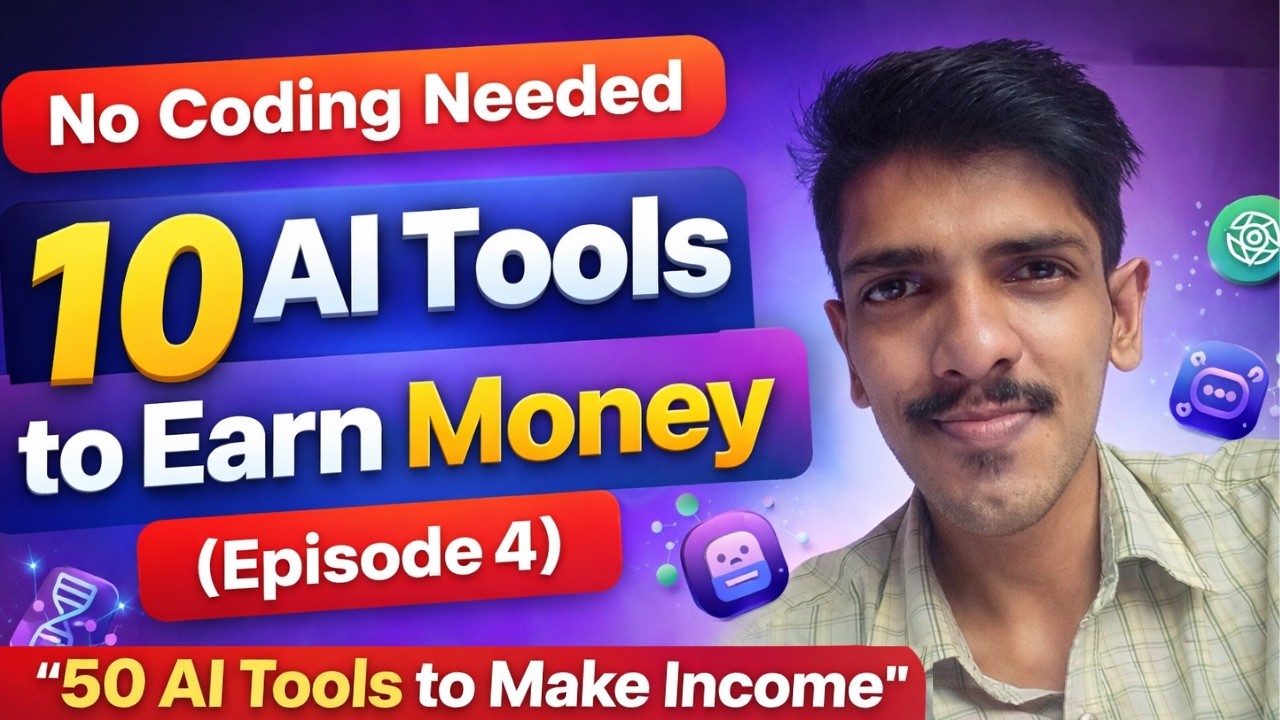 10 AI Tools to Earn Money (Episode 4) No Coding Needed