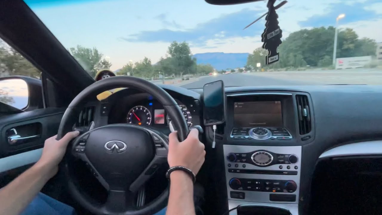 Infiniti G37S coupe POV drive