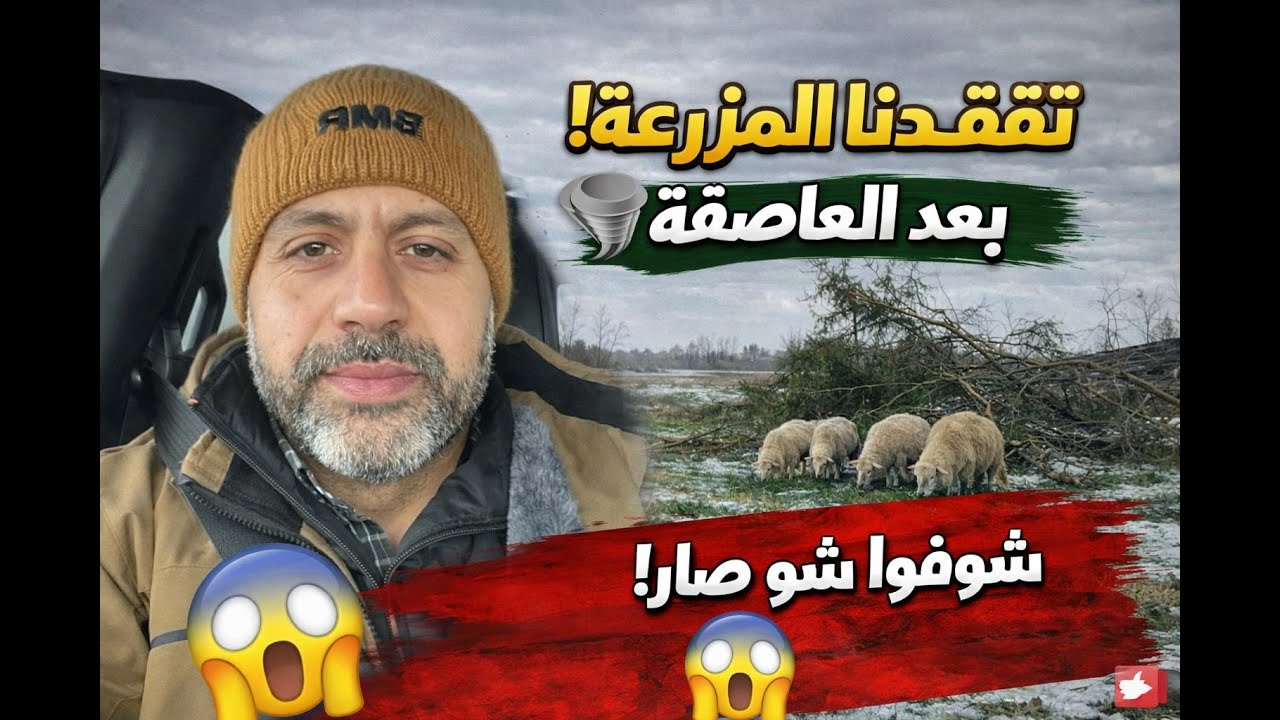تفقد المزرعة بعد عاصفة قوية في  كندا  🇨🇦