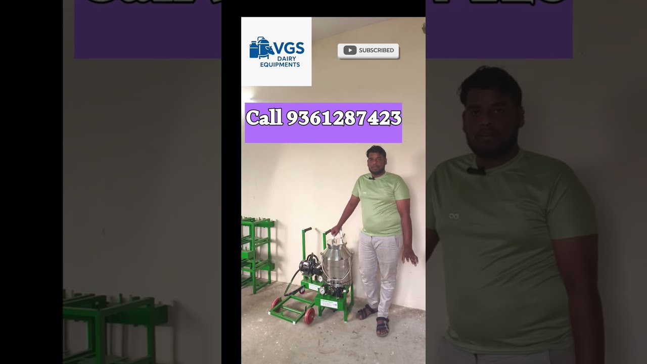 “வெறும் ₹18,000 முதல் தரமான மில்கிங் மிஷின்!நேரா உங்கள் பண்ணைக்கு டெலிவரி 🚜🐄VGS Dairy Equipments#cow