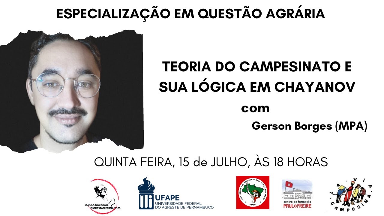 TEORIA DO CAMPESINATO E SUA L&Oacute;GICA EM CHAYANOV