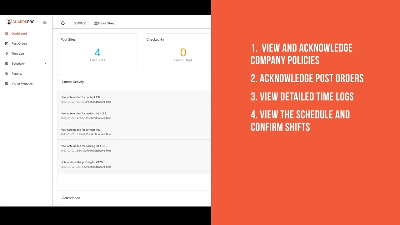 How To Check Into A Post Site On Guard Portal? -GuardsPro Help Center Video