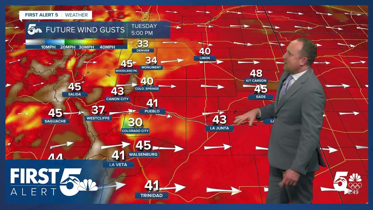 Fire danger peaks Tuesday in Southern Colorado, remains elevated on Wednesday