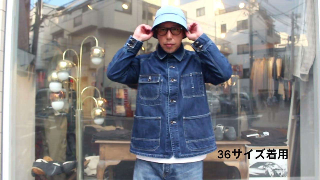 ORDINARY FITS DENIM COVERALL USED OF J069 36,38,40サイズ着用動画