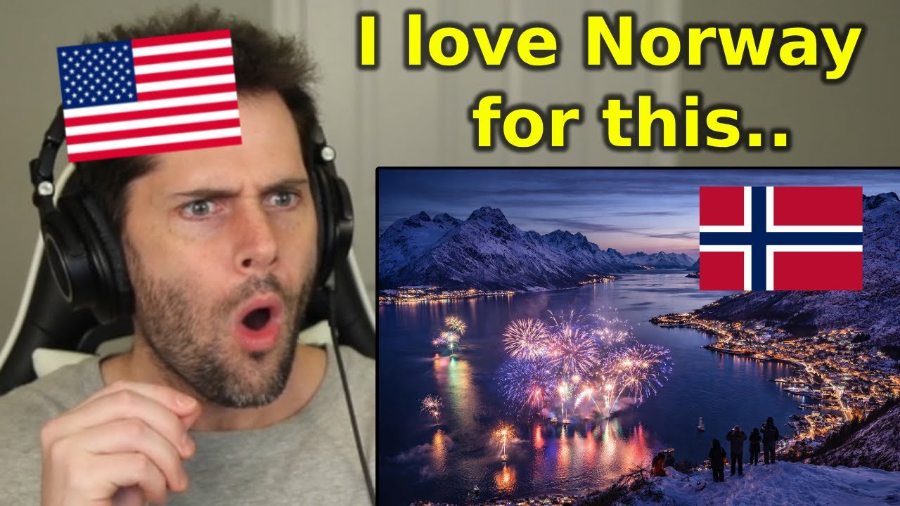 American Reacts to Norwegian New Years Traditions