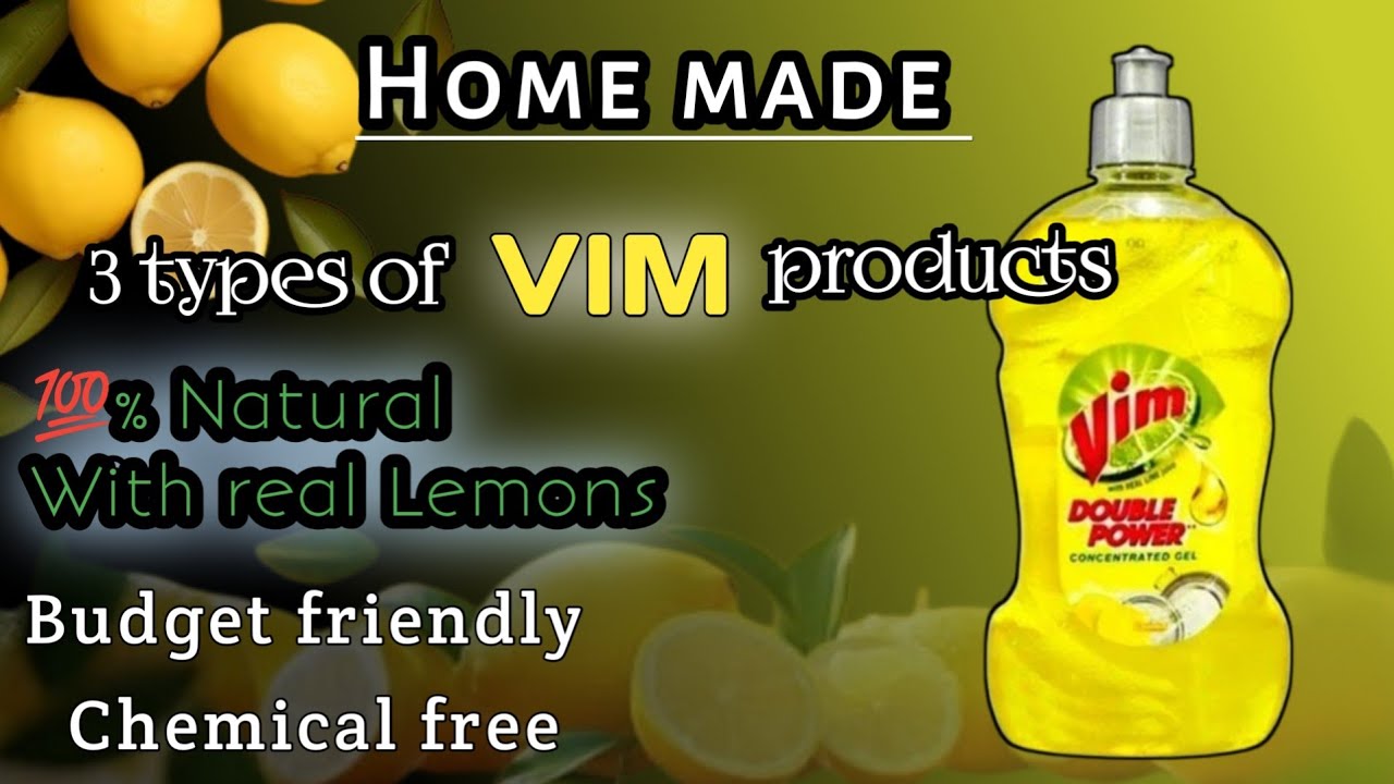 How to make vim at home//with 100% real Lemons//vim making in 3 ways//Surya's food and beauty