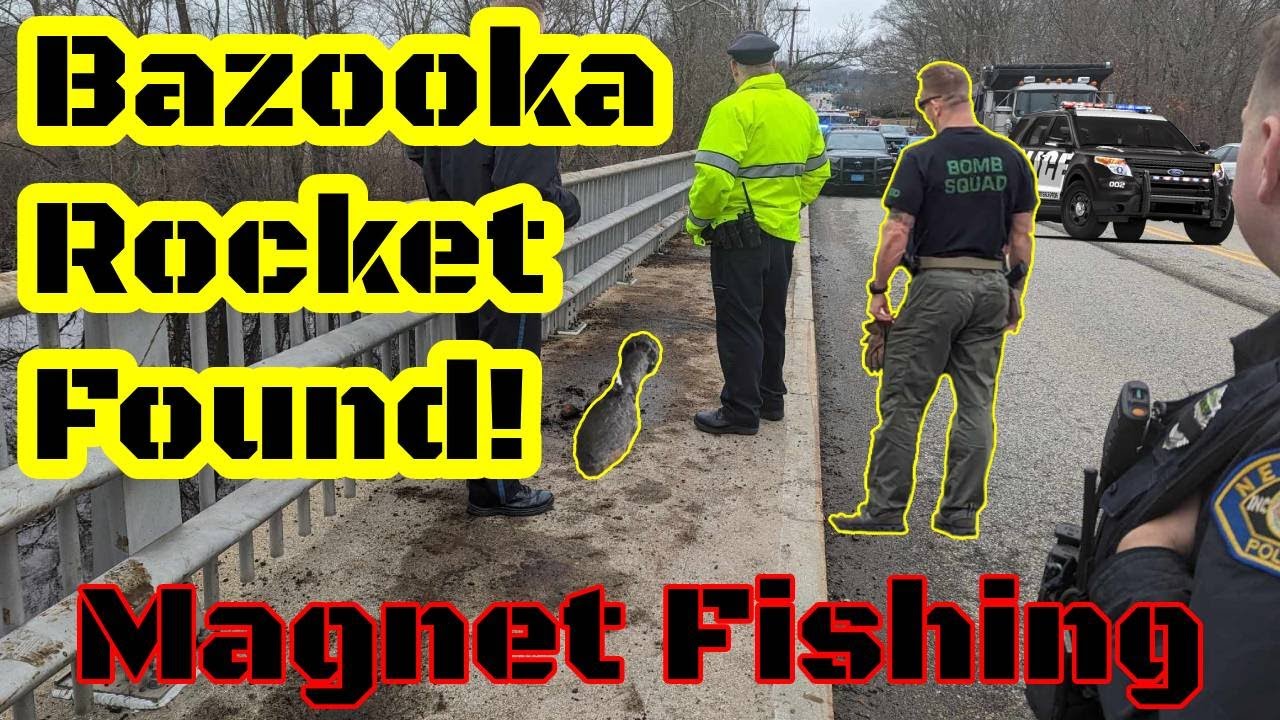 Crazy Explosive found in front of News Crew | Magnet Fishing | Bazooka