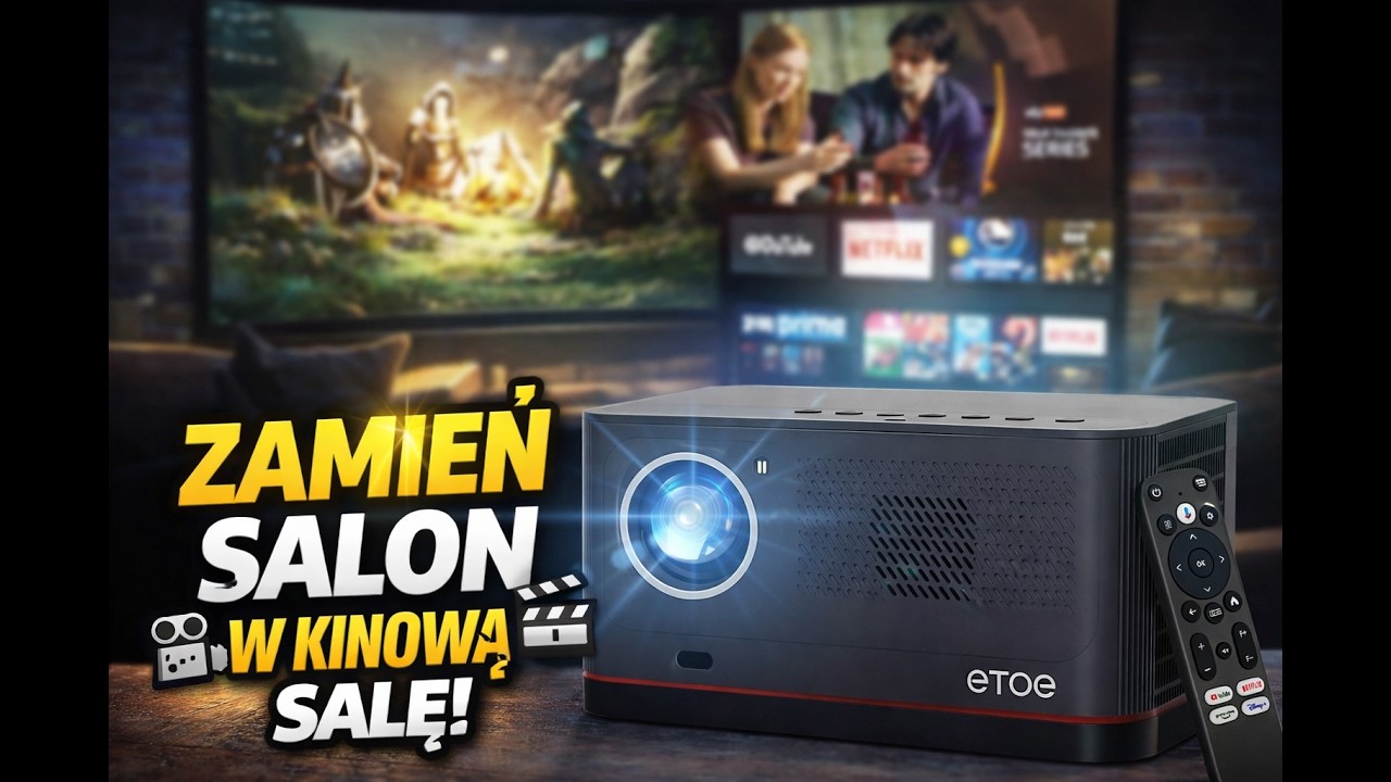 Projektor zamiast telewizora? ETOE Whale Pro w akcji!