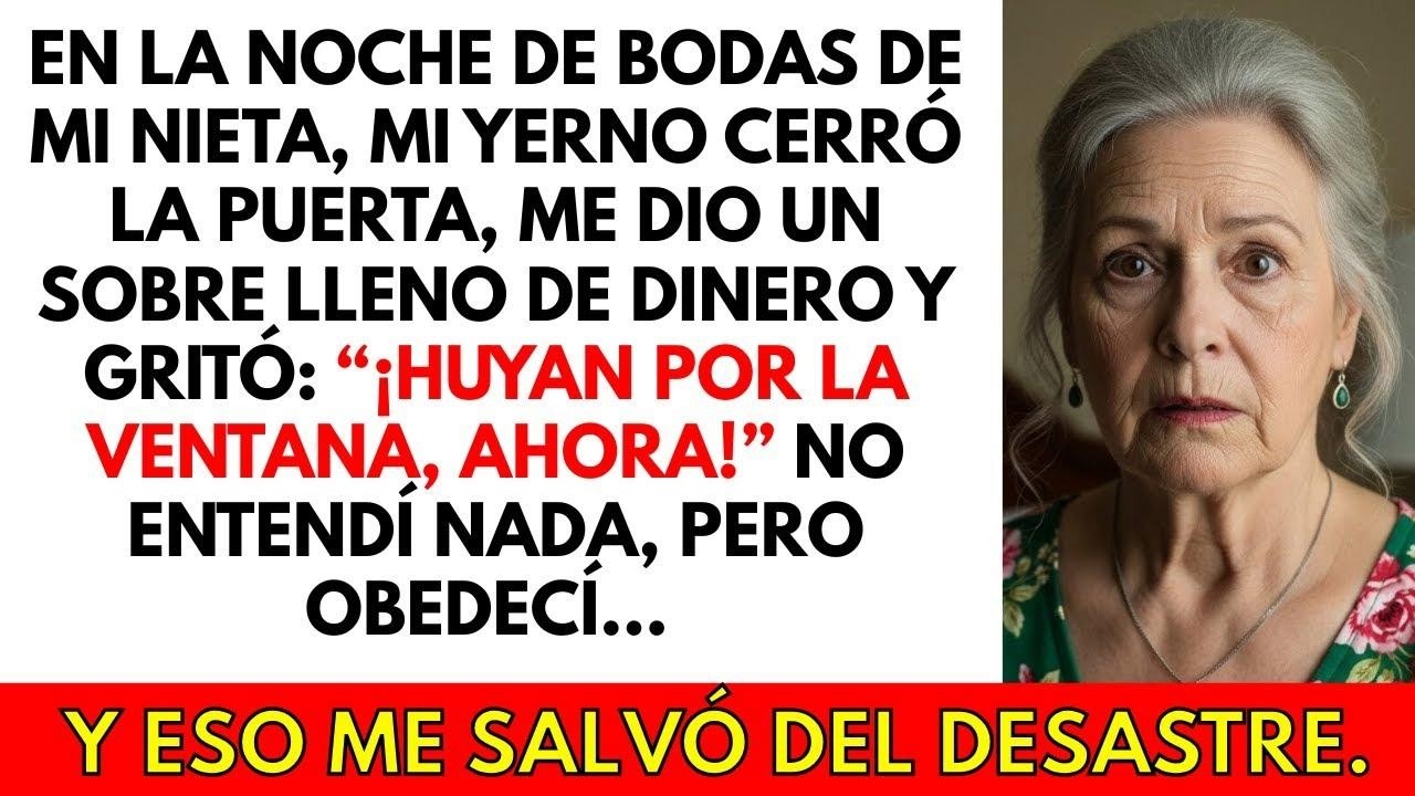 Mi yerno me dio un sobre con dinero y gritó “¡Huyan por la ventana, rápido!”
