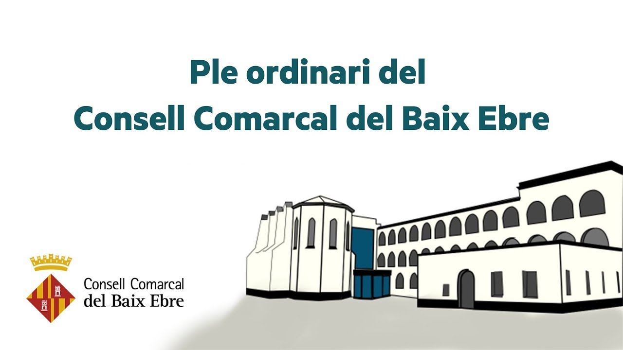 Ple ordinari del Consell Comarcal del Baix Ebre 26/07/2024