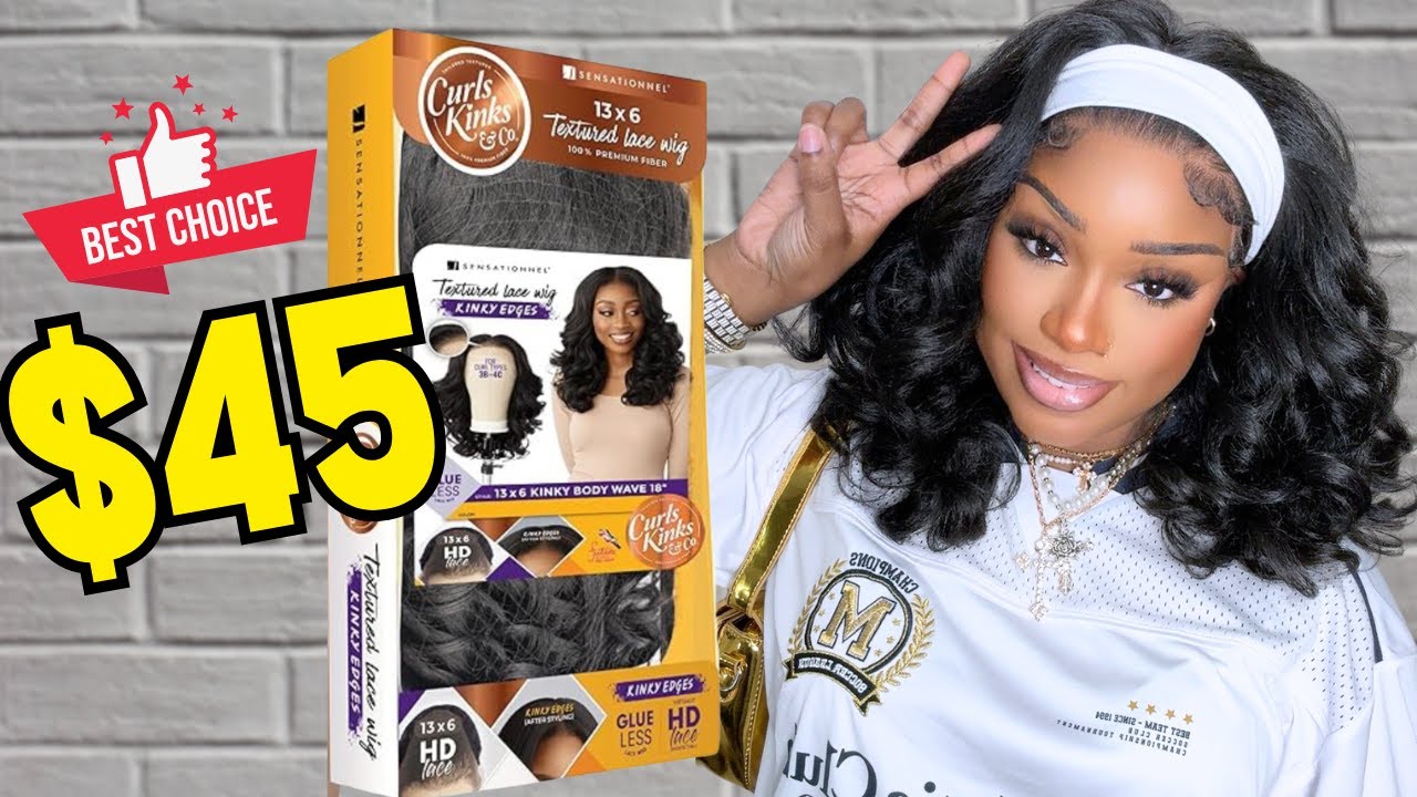 OK 🙄 Sensationnel JUST TAKE ALL MY MONEY! 🫰💸🔥 Under $50 Wig Install | Kinky Edge 13x6 Lace Wig 1B 🫶