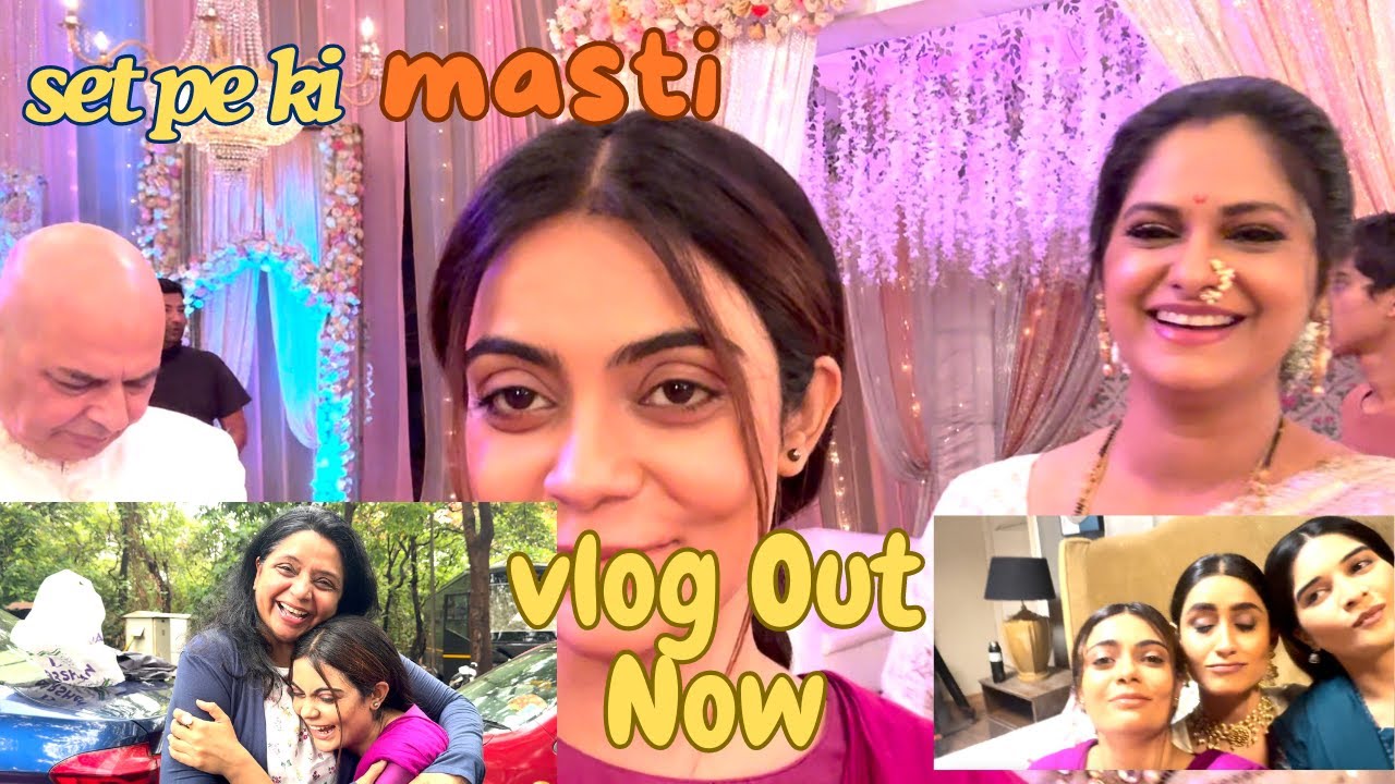 set pe ki bhavika ke sath bohot sari masati | Ankita Khare | bhavika sharma