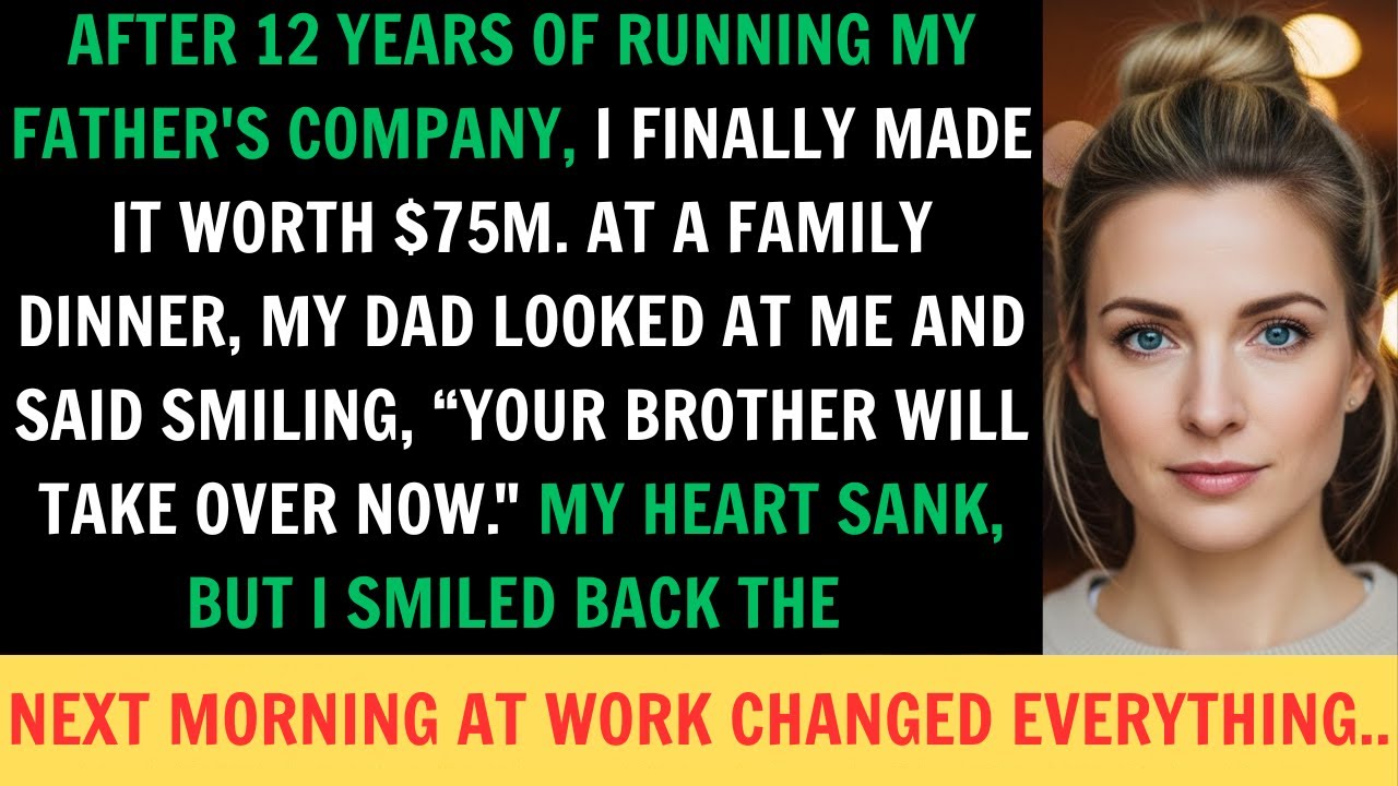 I Grew My Father’s Company To $75M, Then He Said Smiling “Your Brother Will Take Over Now”