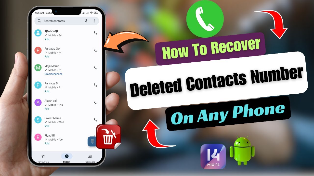 How To Recover All Deleted Contacts Number On Android
