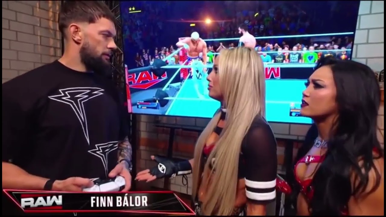 Liv Morgan, Roxanne Perez & Finn Balor Backstage Segment: Raw, January 12, 2026