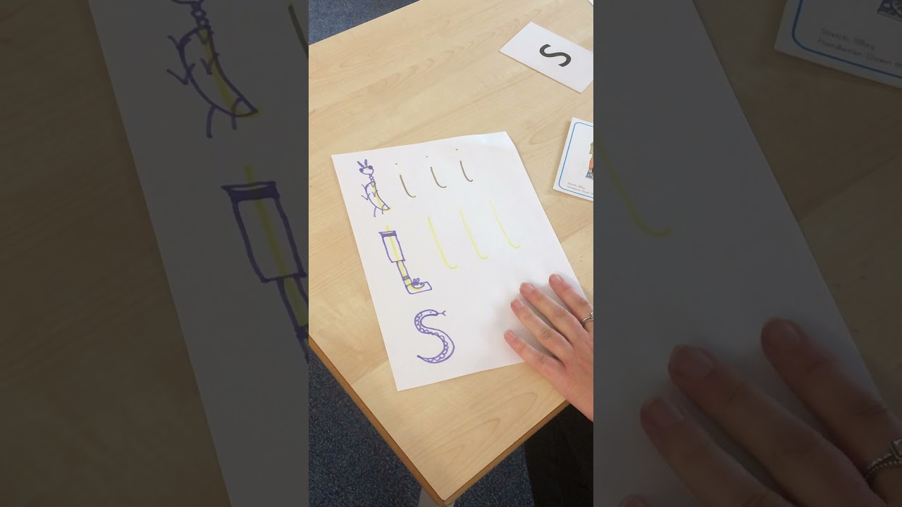 Handwriting video for i  l and s