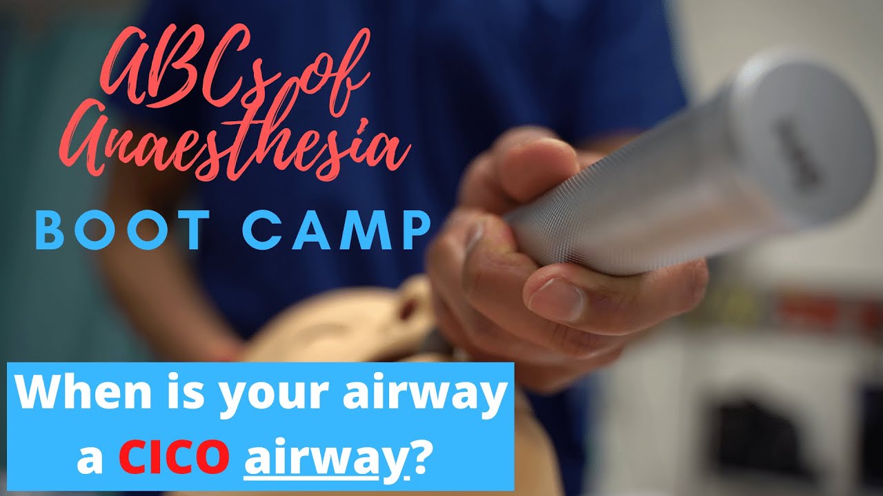 CICO (can't intubate can't oxygenate) brief theoretical overview for training anaesthetists