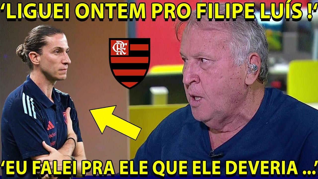 OLHA O QUE O ZICO FALOU DA RENOVAÇÃO DE FILIPE LUÍS E FLAMENGO: 'CONVERSEI COM O FILIPE ONTEM !'