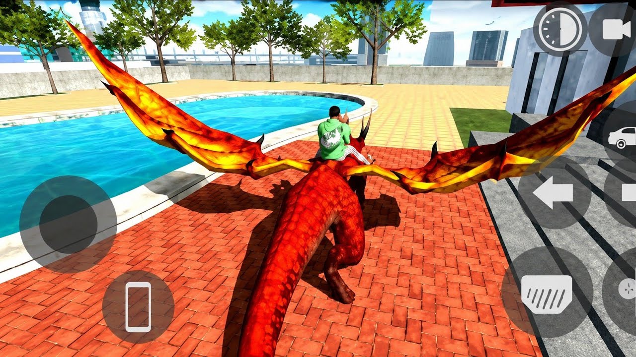 Indian bike driving 3d game me ja raha hai bahar aur bich mein dinosaur wallpaper kar ghumne Chala