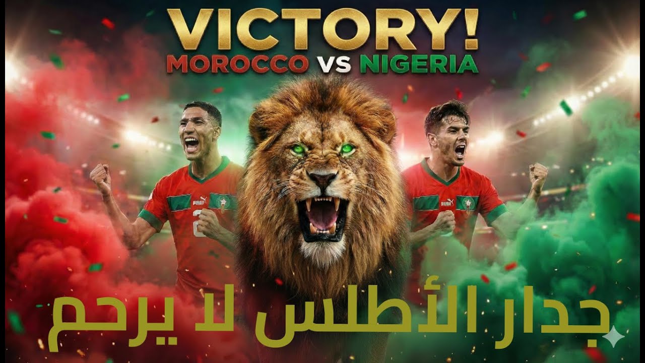 زئير الأسود! 🦁 المغرب يروّض نسور نيجيريا في ملحمة أفريقية تاريخية 🇲🇦🔥 (أغنية احتفالية) 🎉⚽🎯