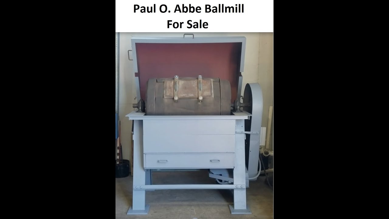 Paul O. Abbe Ball Mill For Sale