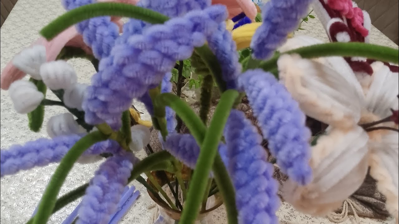 Lavender flowers 🌷 cute hand craft 👌