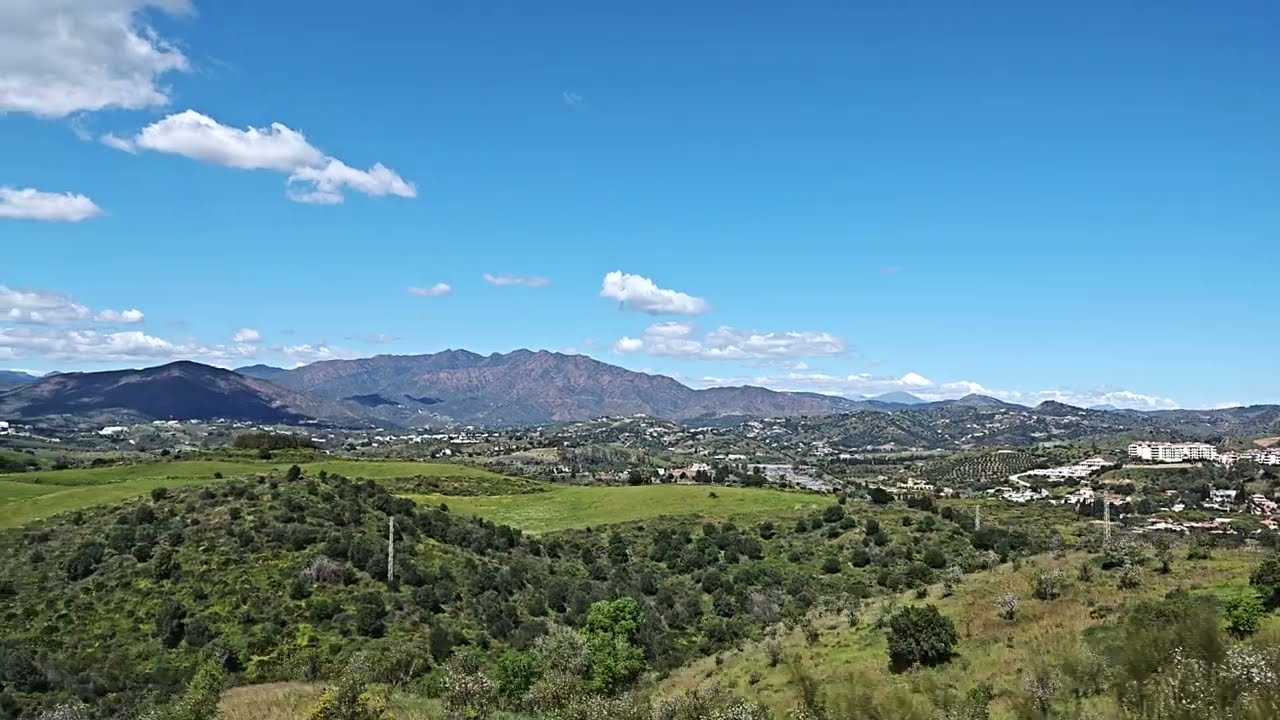 4K MIJAS Marbella - Málaga SPAIN by bus 26 march 2025