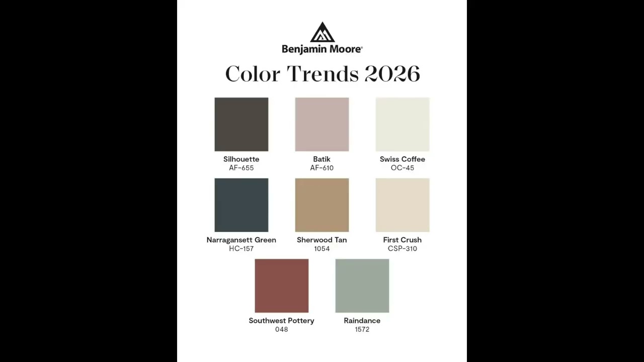 Цвет года 2026 по версии Benjamin Moore: представлен Silhouette AF-655! #sethjtv