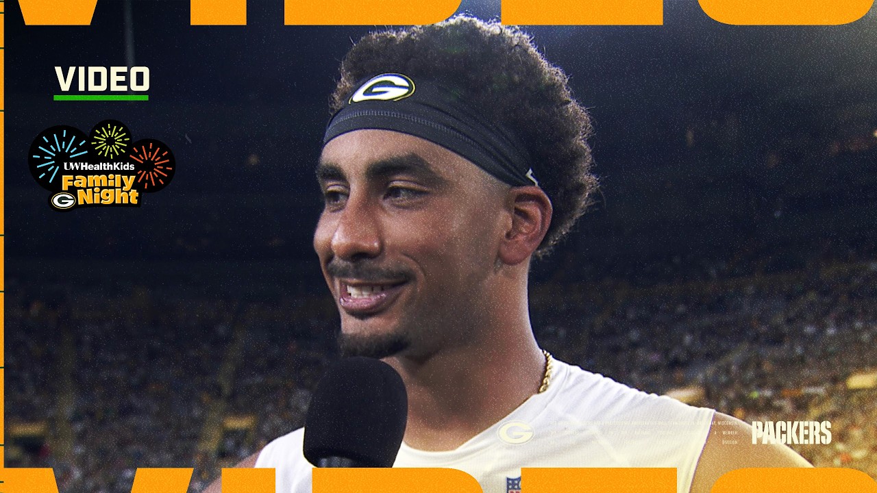 Packers speak to fans following Family Night practice