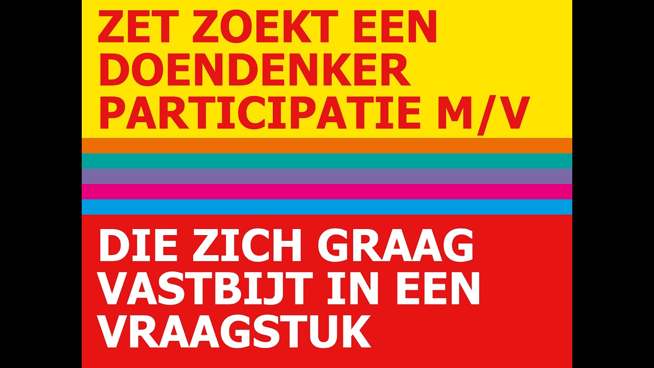 Vacature doendenker participatie