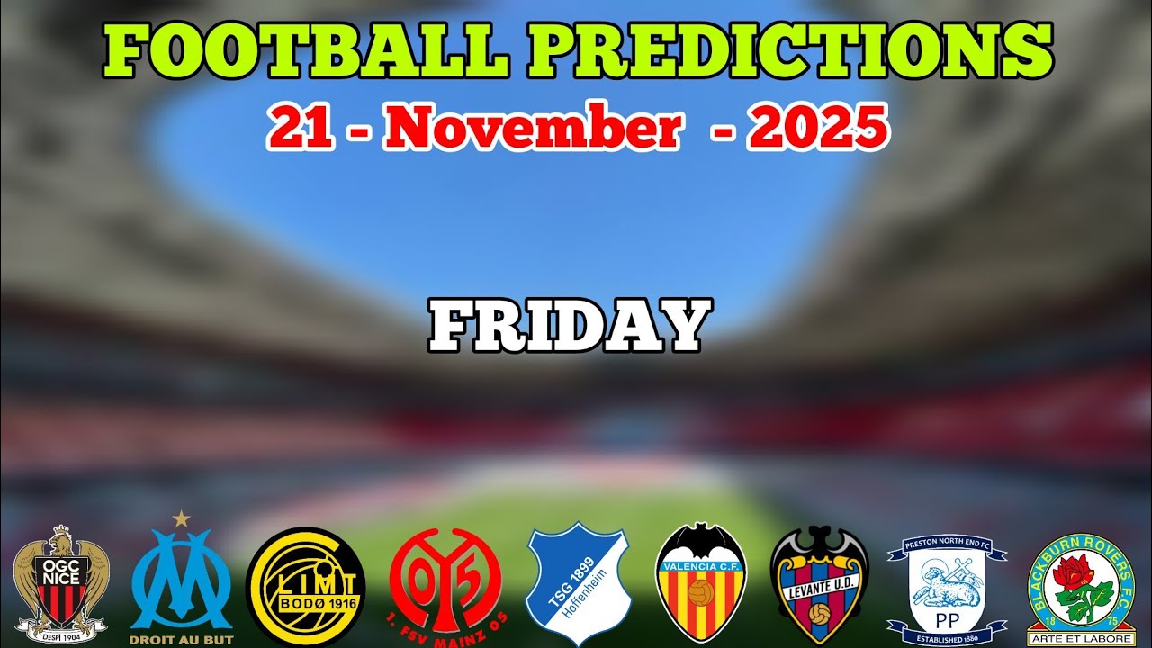 FOOTBALL PREDICTIONS TODAY 21 NOVEMBER | LA LIGA | BUNDESLIGA | BETTING TIPS | GOLDEN PICKS PLUS