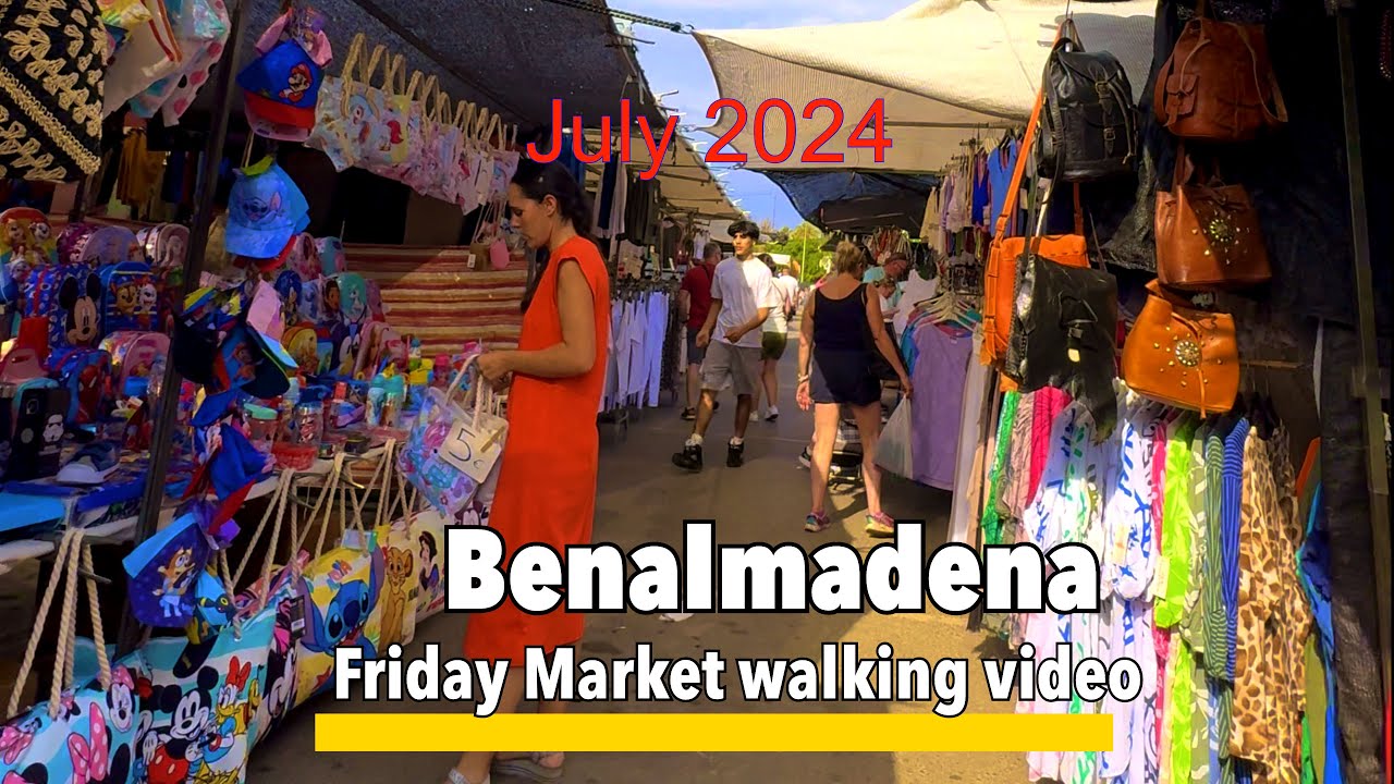 Benalmadena 🇪🇸 it's  July 2024 and a great day for a walk around the Benalmadena Friday Market.✨🏖️