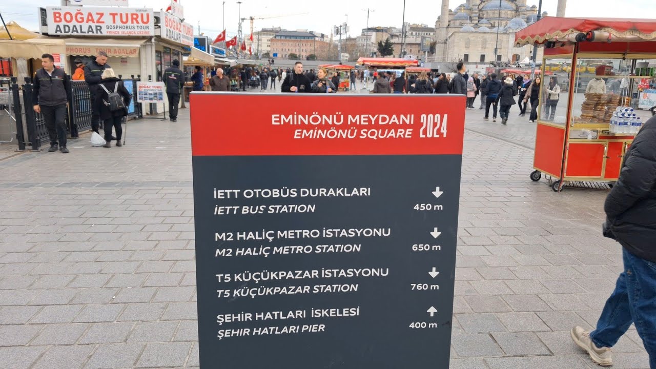 Eminonu ferry pier/ Eminonu Square.