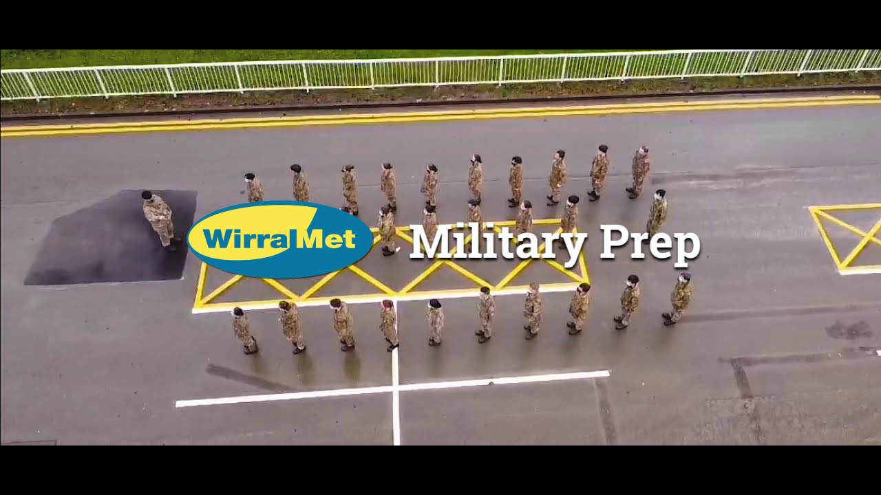 Military Preparation Drill Practice - Drone Footage