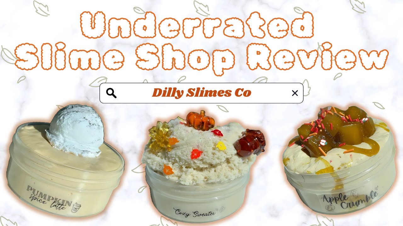 Underrated Slime Shop Review | Dilly Slimes | 100% Honest | ASMR Review | Fall Series, Episode 1