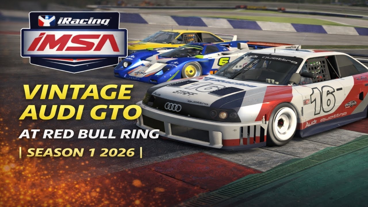 iRacing Audi GTO in IMSA Vintage at Red Bull Ring | Season 1 2026