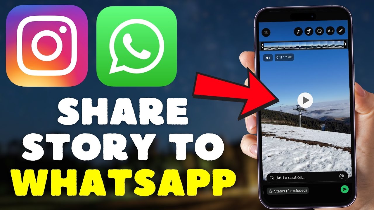 Как поделиться историей из Instagram в статусе WhatsApp (ПРОСТО)
