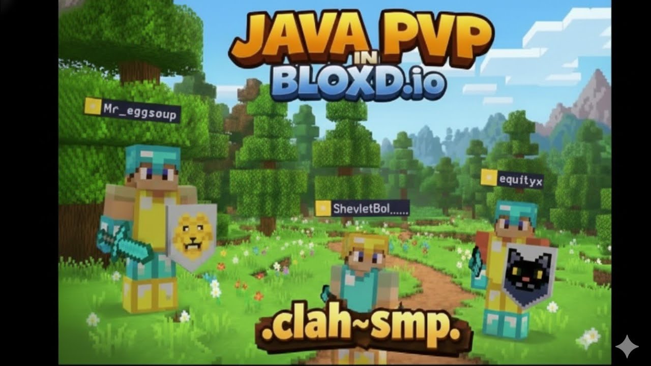 we made a java-style smp in bloxd.io.🤯