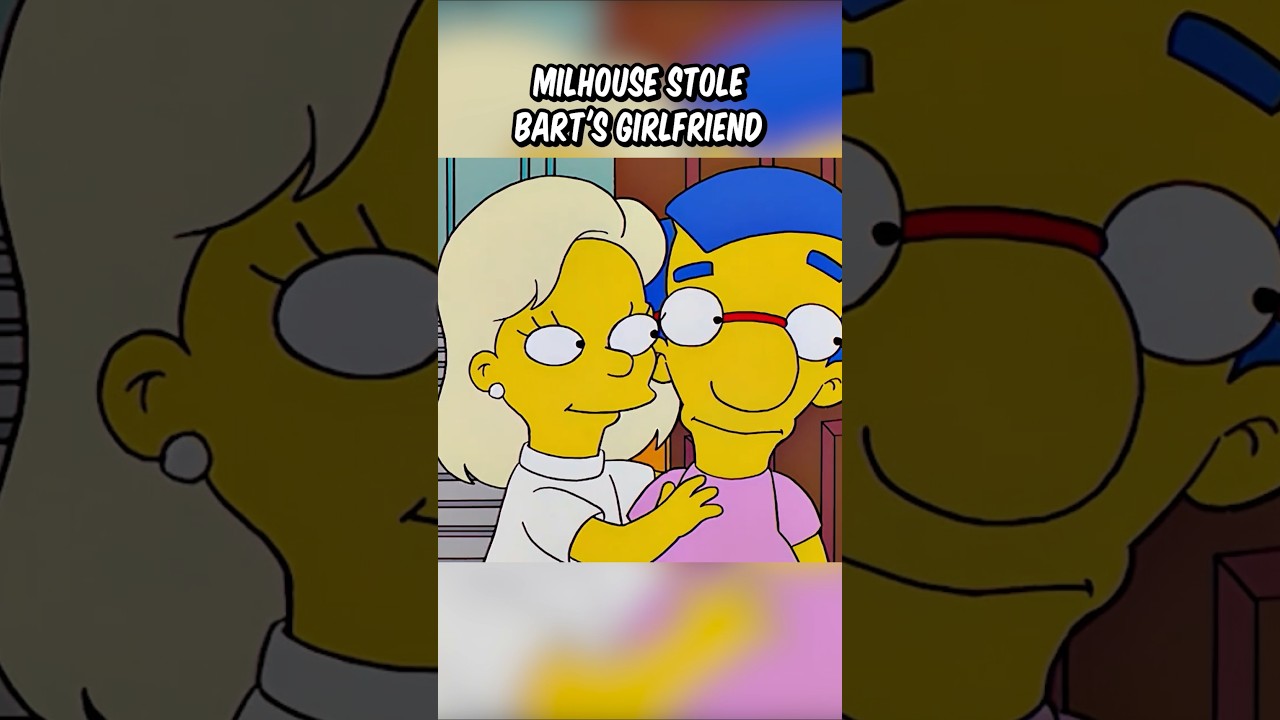 Milhouse stole Bart's girlfriend