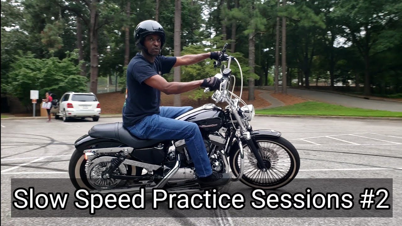 Slow Speed Practice Session #2 On A Harley-Davidson Sportster  @BeTheBossOfYourMotorcycle